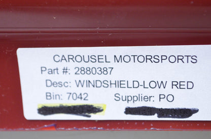 OEM Polaris 2880387 Red Low Windshield NOS