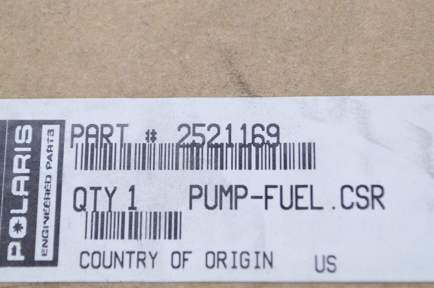 New OEM Polaris 2521169 CSR Fuel Pump NOS