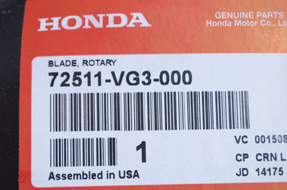 OEM Honda 72511-VG3-000 Rotary Blade NOS