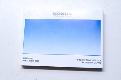 New OEM Honda 2003 VT750CD Shadow Deluxe American Classic Edition Owner's Manual