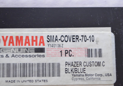 New OEM Yamaha Black/Blue Phazer Snowmobile Custom Cover NOS