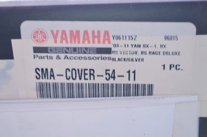 OEM Yamaha SMA-COVER-54-11 Black/Silver RS-RX Snowmobile Deluxe Cover NOS