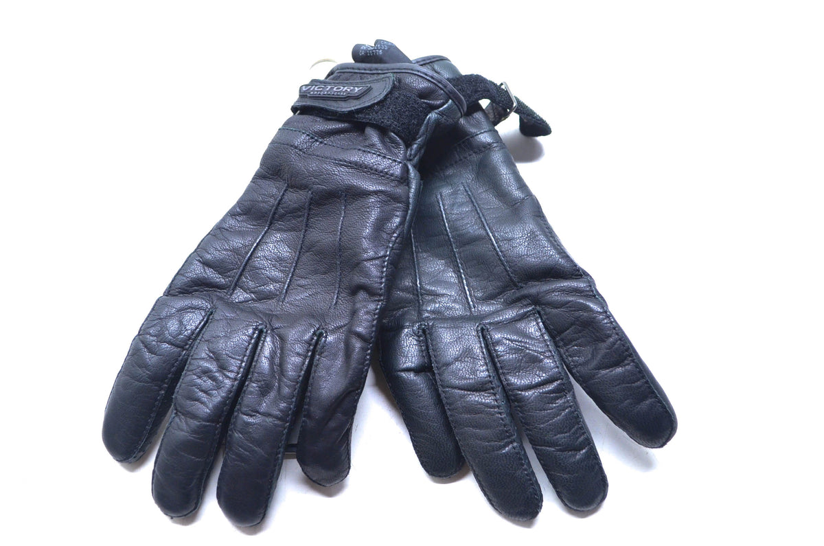 OEM Victory 286322802 Classic Black Leather Gloves Womens Small NOS