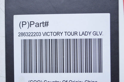 OEM Victory 286322203 Tour Gloves Womens Medium NOS