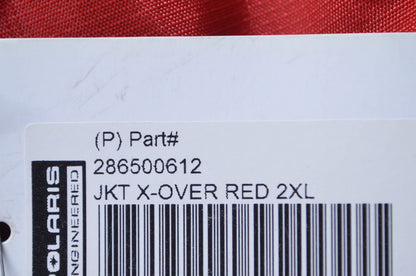 OEM Polaris 286500612 Red X-Over Snowmobile Jacket Mens 2XL NOS