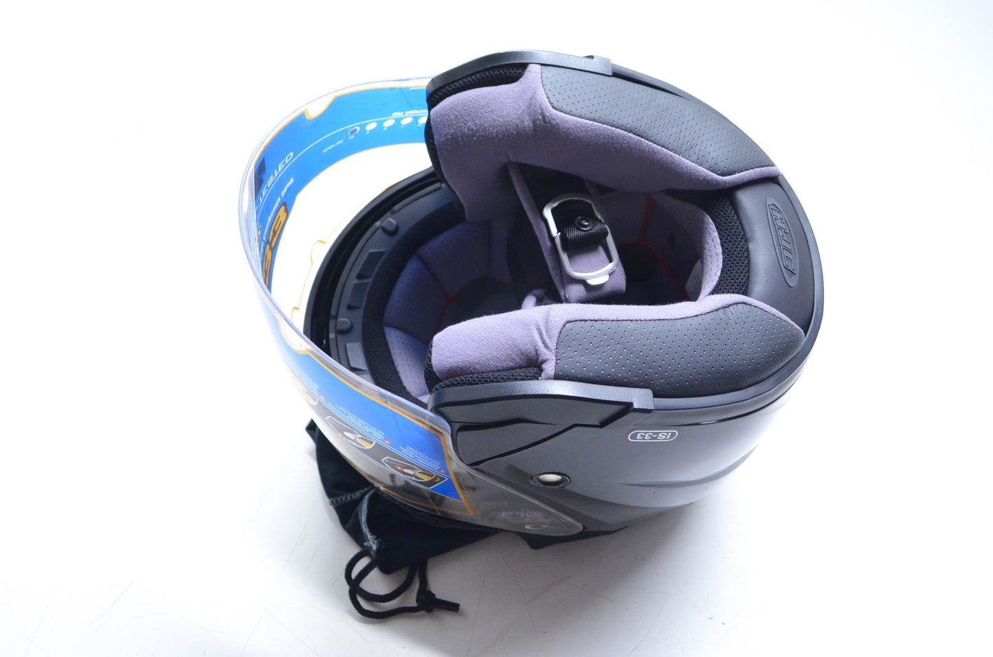 HJC 0833-0105-03 IS-33 Black Helmet X-Small NOS