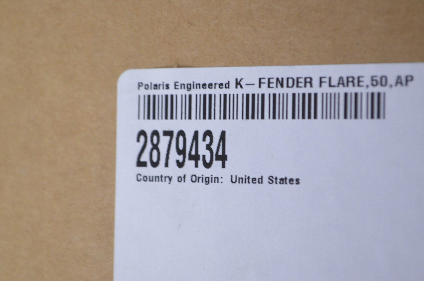 New OEM Polaris 15-18 RZR 900 Fender Flare Kit NOS
