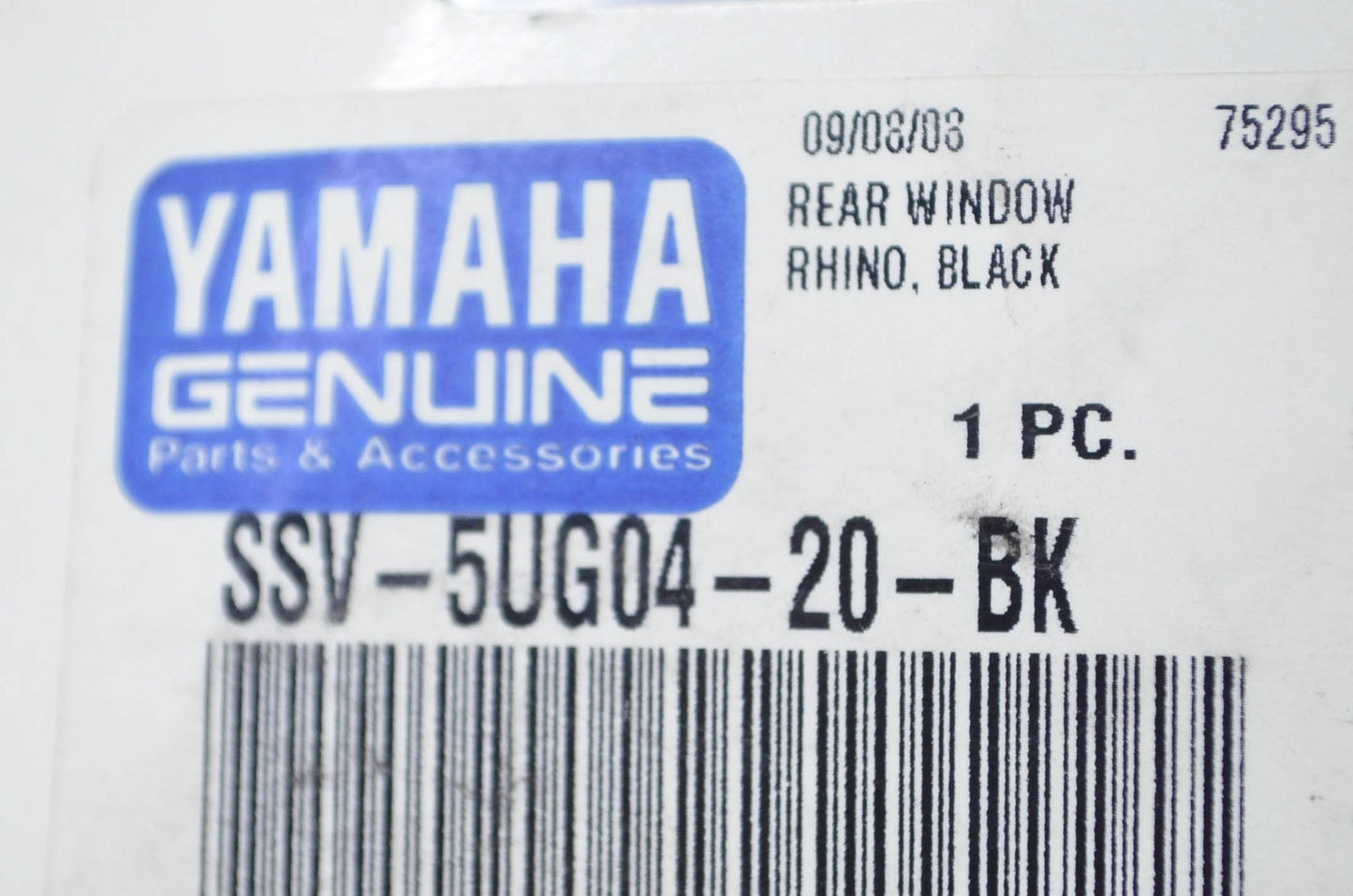 Black Trim Rear Window Kit NOS