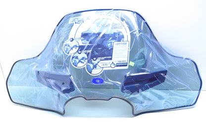 New OEM Polaris Lock & Ride Mid Smoke Windshield NOS