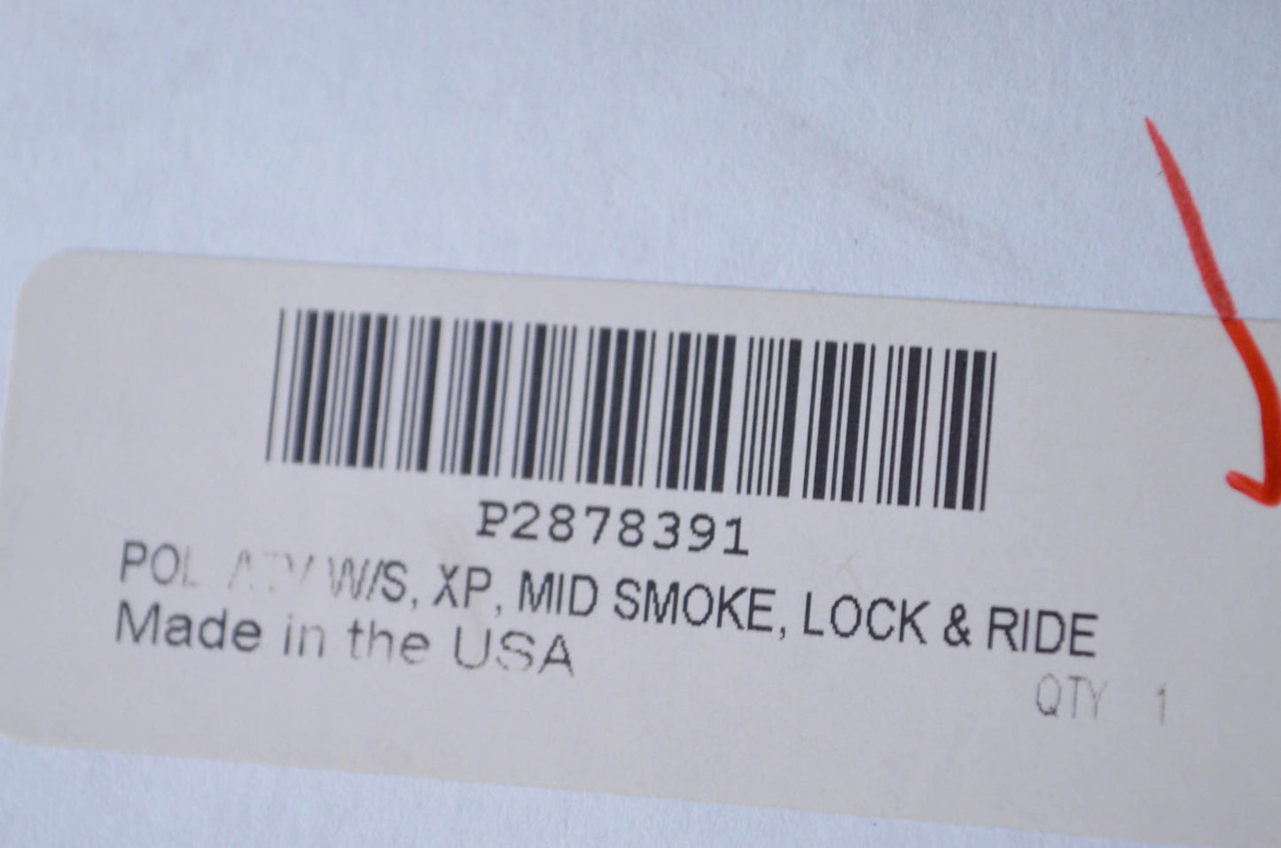 New OEM Polaris Lock & Ride Mid Smoke Windshield NOS