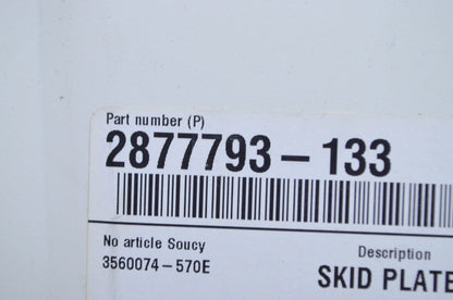 OEM Polaris 2877793-133 White Rush Skid Plate NOS