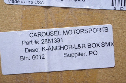Polaris 2881331 Lock & Ride Storage Box Bracket Anchor Kit