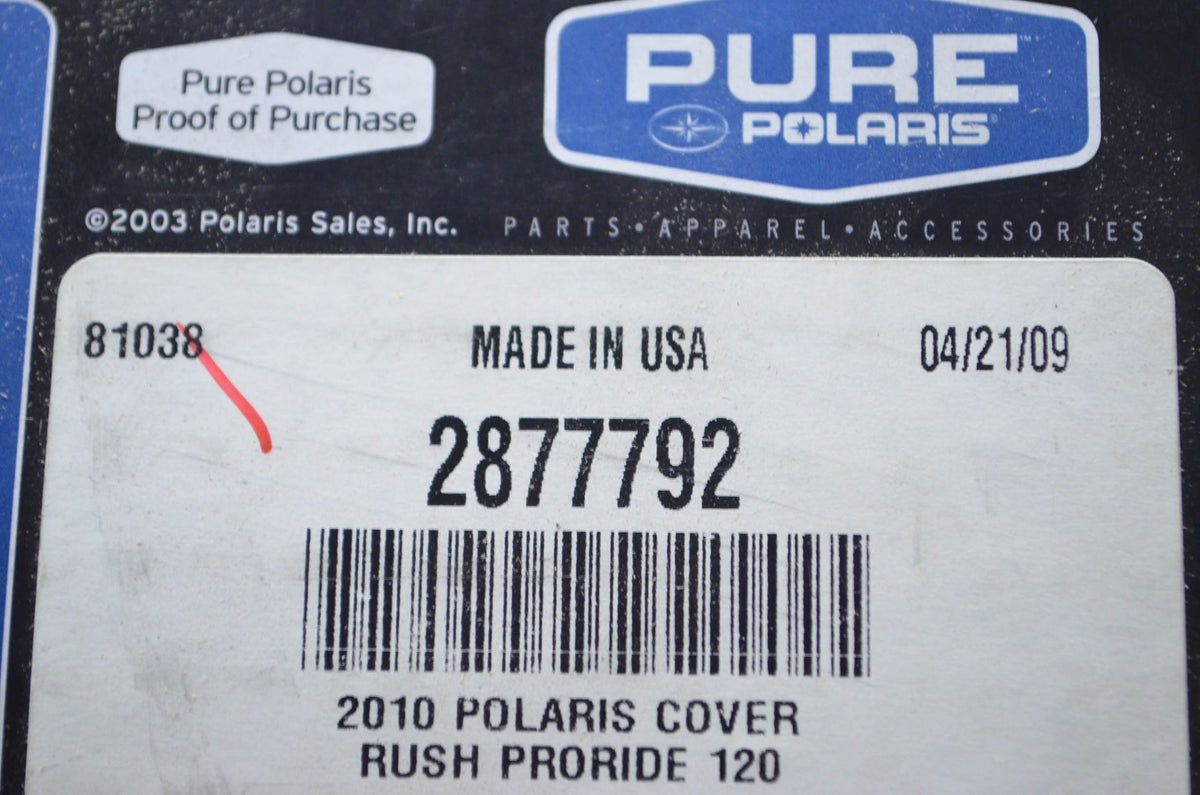 OEM Polaris 2877792 Cover NOS