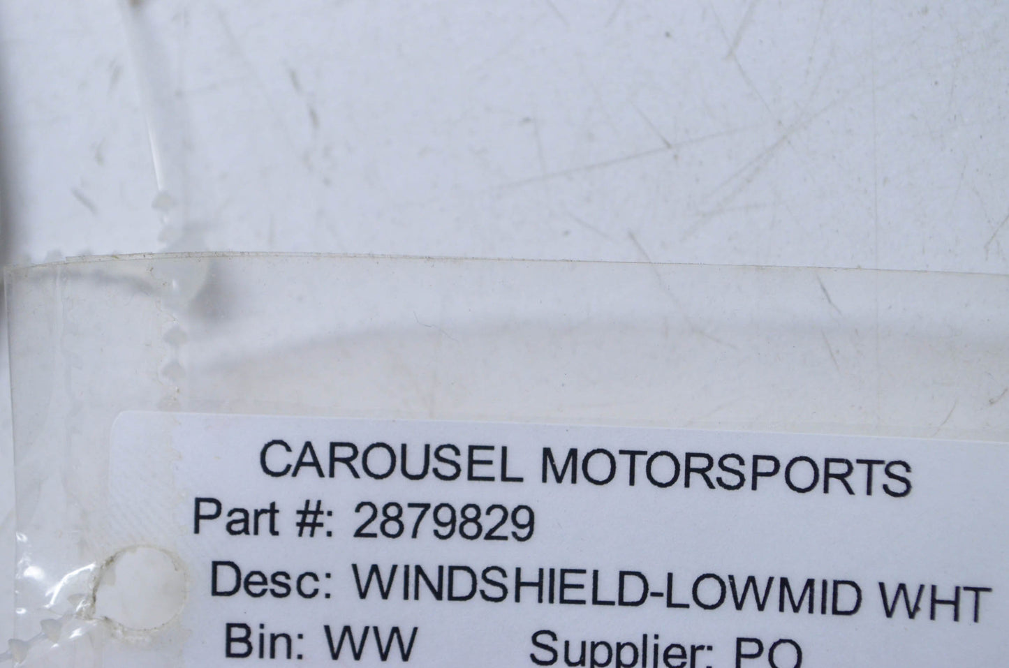 New OEM Polaris Low Mid White Gloss Windshield NOS