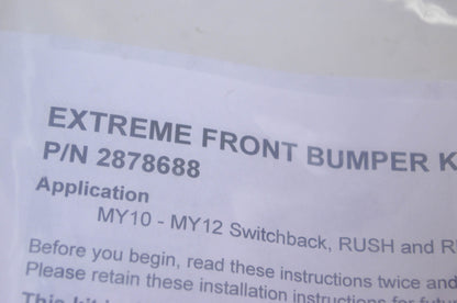 OEM Polaris 2878688 Extreme Front Bumper NOS