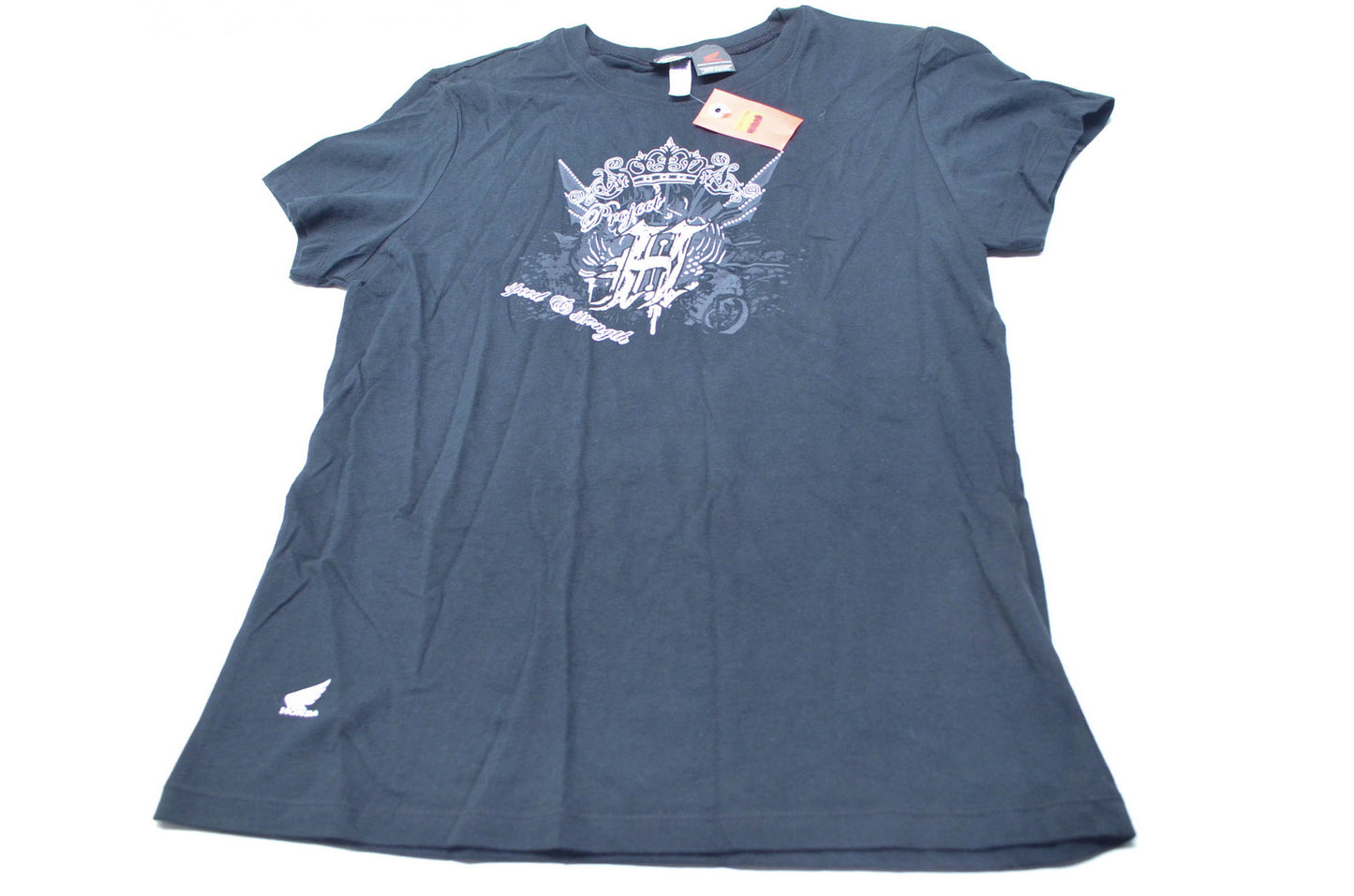 OEM Honda 546653 Black Project H Speed & Strength T-Shirt Womens Large NOS