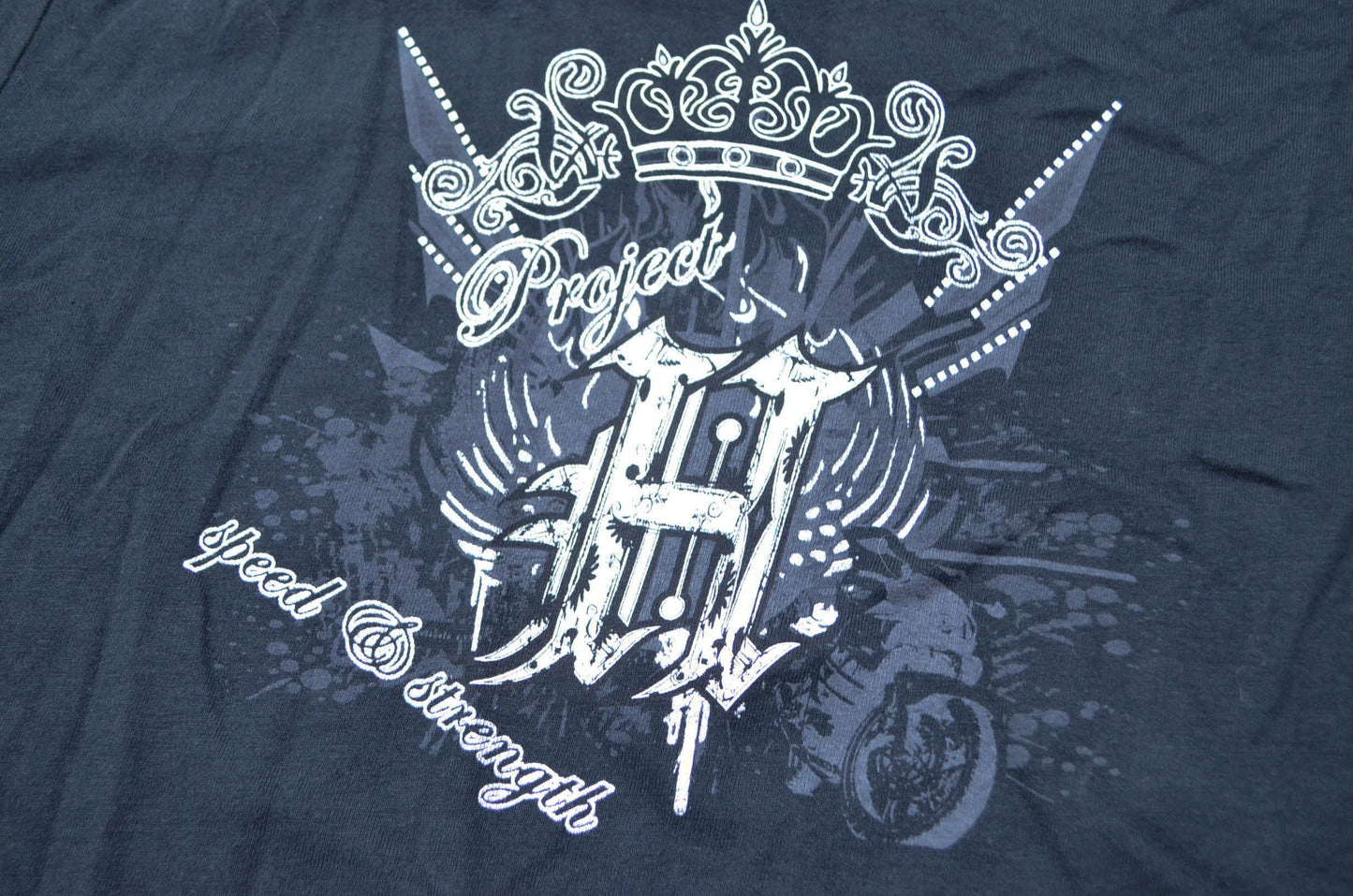 OEM Honda 546653 Black Project H Speed & Strength T-Shirt Womens Large NOS