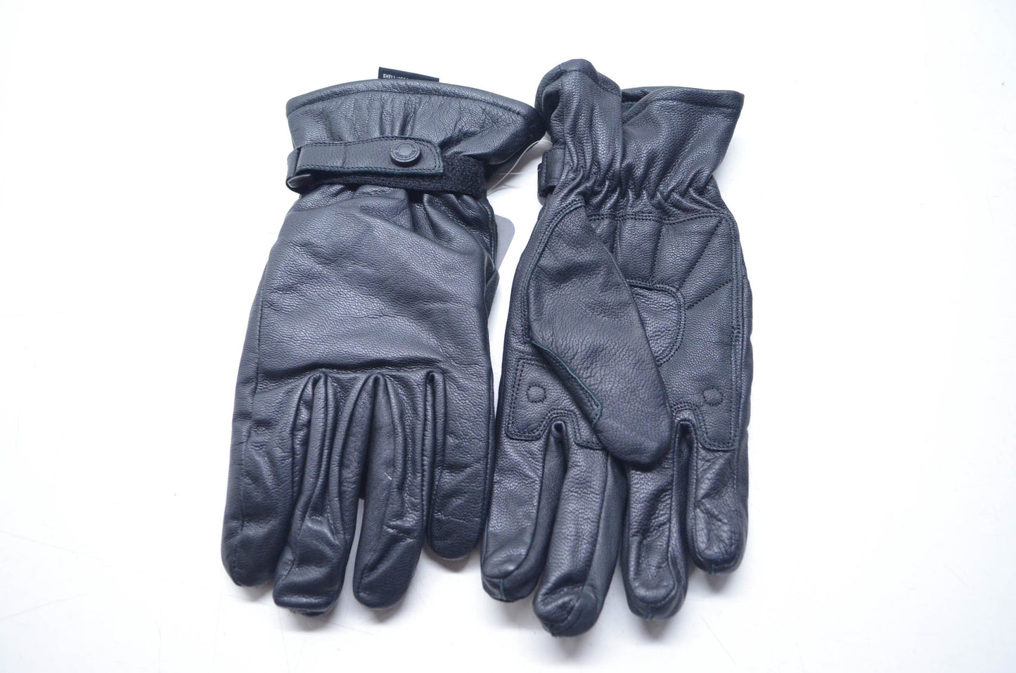 Tourmaster 83-338 Black Mid Weight Leather Gloves Large NOS
