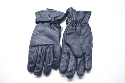 Tourmaster 83-338 Black Mid Weight Leather Gloves Large NOS