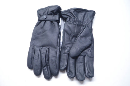 Tourmaster 83-338 Black Mid Weight Leather Gloves Large NOS