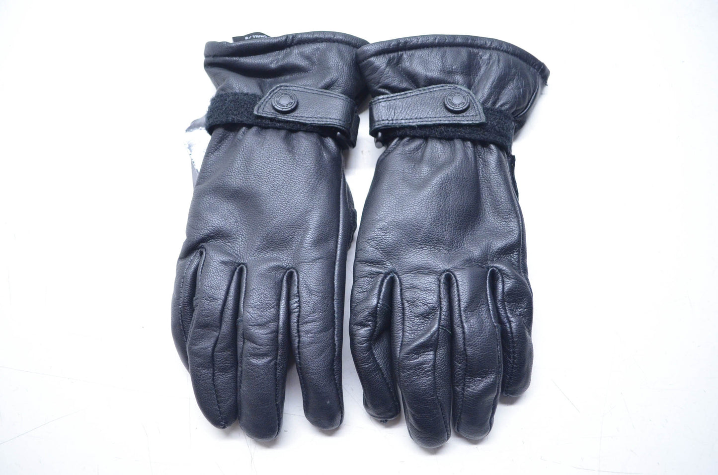 Tourmaster 83-336 Black Mid Weight Leather Gloves Small NOS
