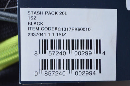 Backcountry Access 857240002994, C1317PK60010 Black Stash 20L Backpack NOS