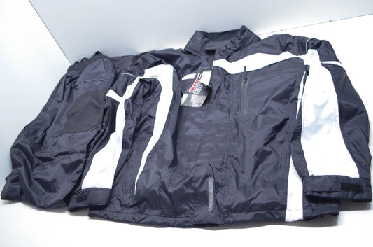 Tourmaster 8790020504 Black/Black Defender 2.0 2 Piece Rain Suit Mens Small NOS
