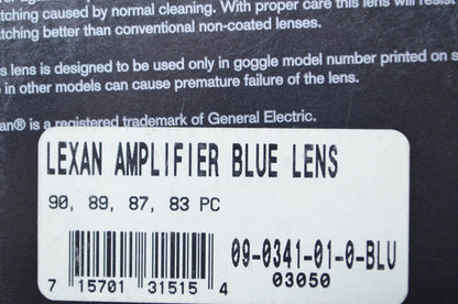 New Scott Lexan Amplifier Blue Lens 90/89/87/83 NOS