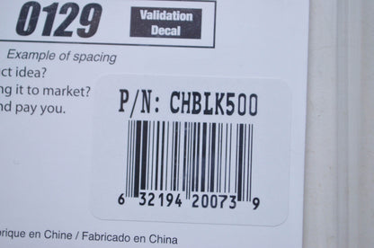 New Hardline Products Factory Matched Number Kit Chrome / Black NOS