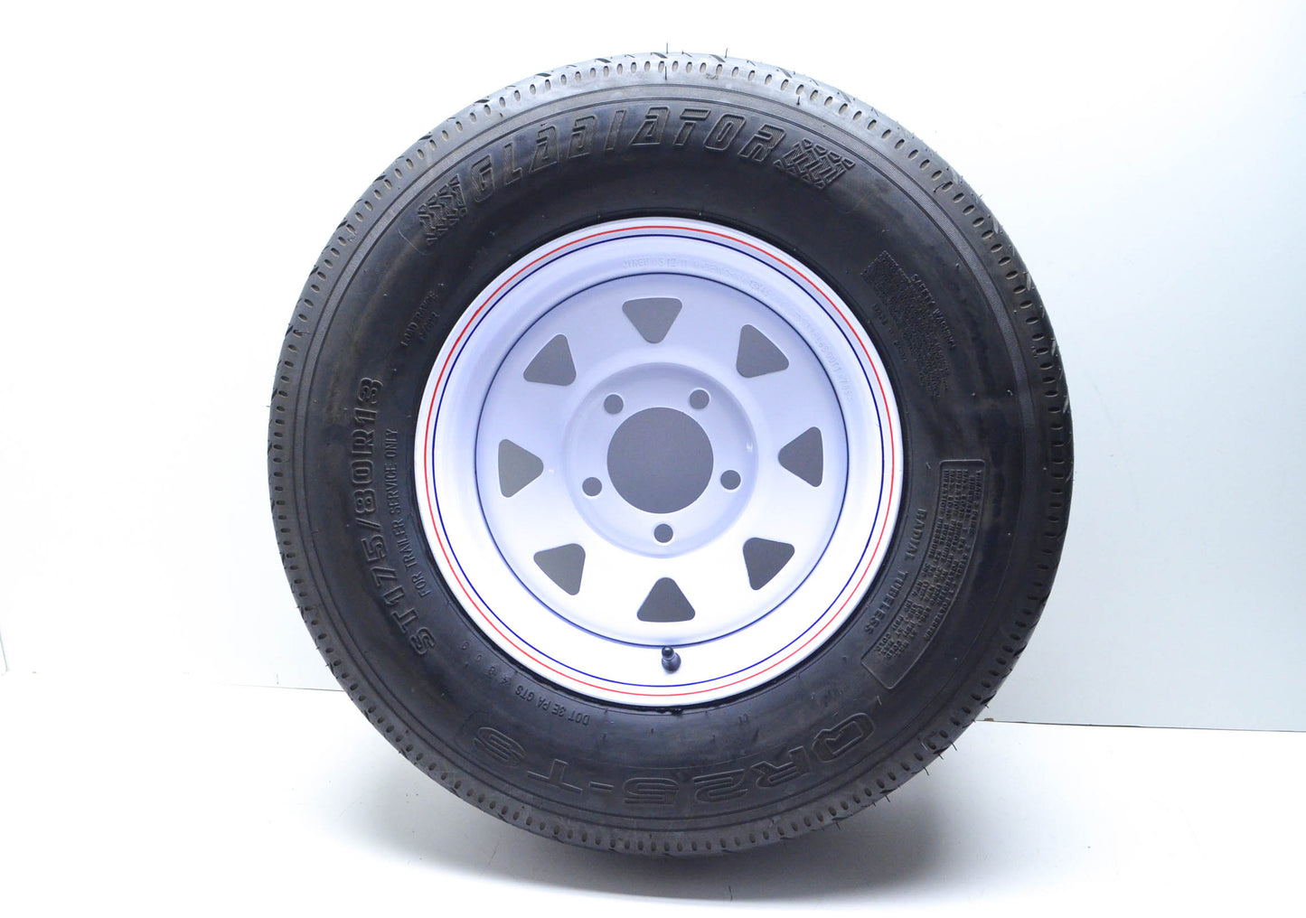 QR25-TS Trailer ST175/80R13 Tire & Rim NOS