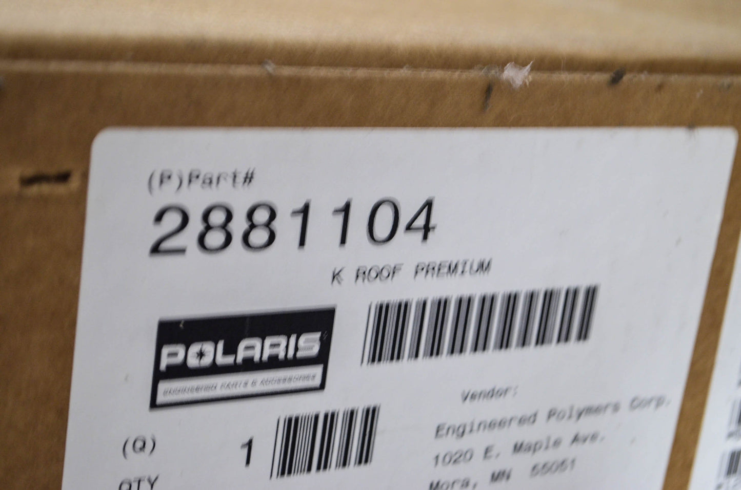 Polaris 2881104 Lock & Ride Premium Poly Roof Kit 2016-2018 General 1000 Eps