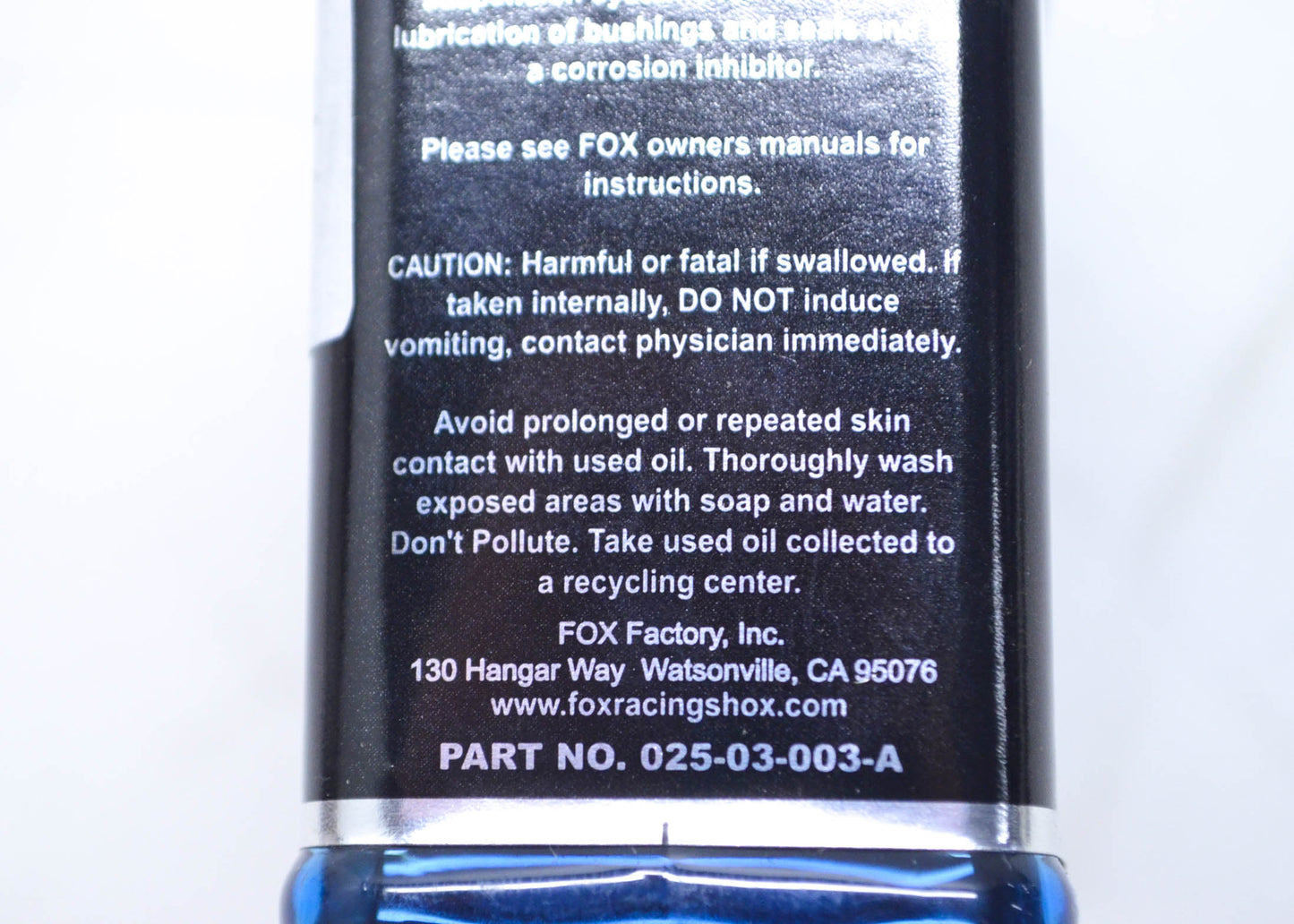 New Fox  Suspension Float Fluid Anti-Friction Lube 8 oz NOS