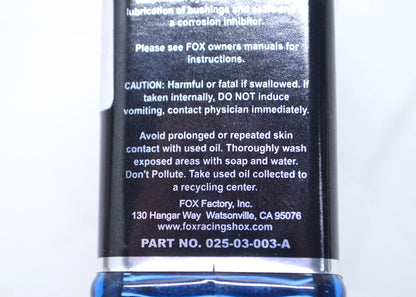 New Fox  Suspension Float Fluid Anti-Friction Lube 8 oz NOS