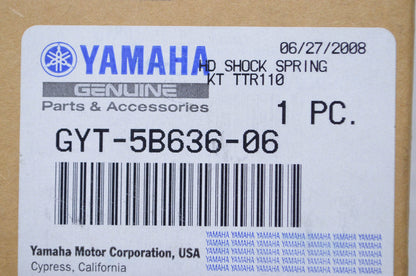 OEM Yamaha GYT-5B636-06-00 Heavy Duty Yellow Shock Spring NOS