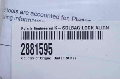 New OEM Polaris Saddlebag Lock Alignment Kit NOS