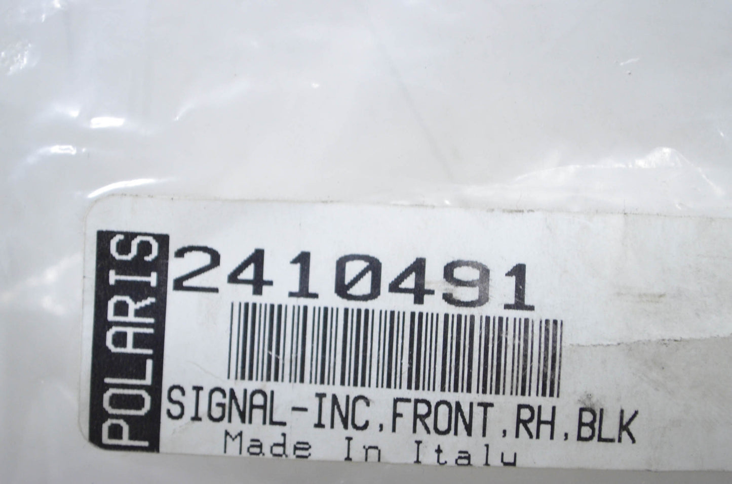 OEM Polaris 2410491 Front Right Black/Amber Signal Light NOS