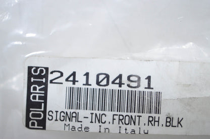 OEM Polaris 2410491 Front Right Black/Amber Signal Light NOS