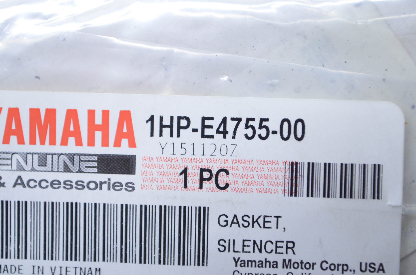 OEM Yamaha 1HP-E4755-00-00 Silencer Gasket