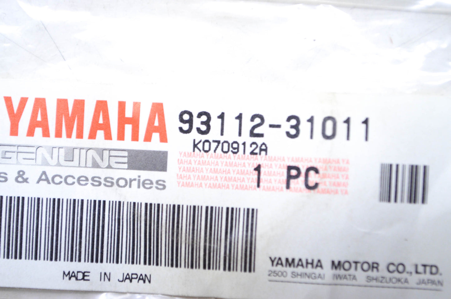 OEM Yamaha 93112-31011-00 Oil Seal 1UY NOS