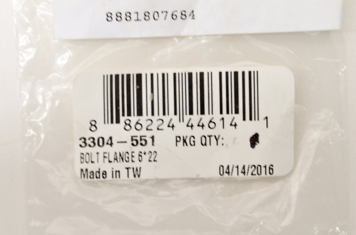OEM Arctic Cat 3304-551 Flange Bolt 6x22 NOS