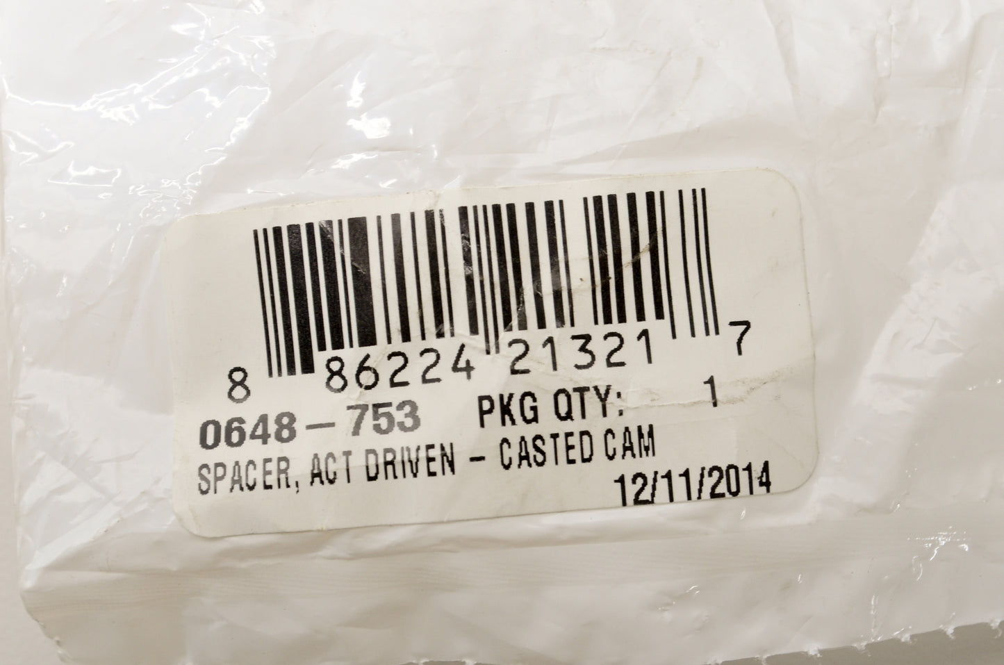 OEM Arctic Cat 0648-753 Casted Cam Act Driven Spacer NOS