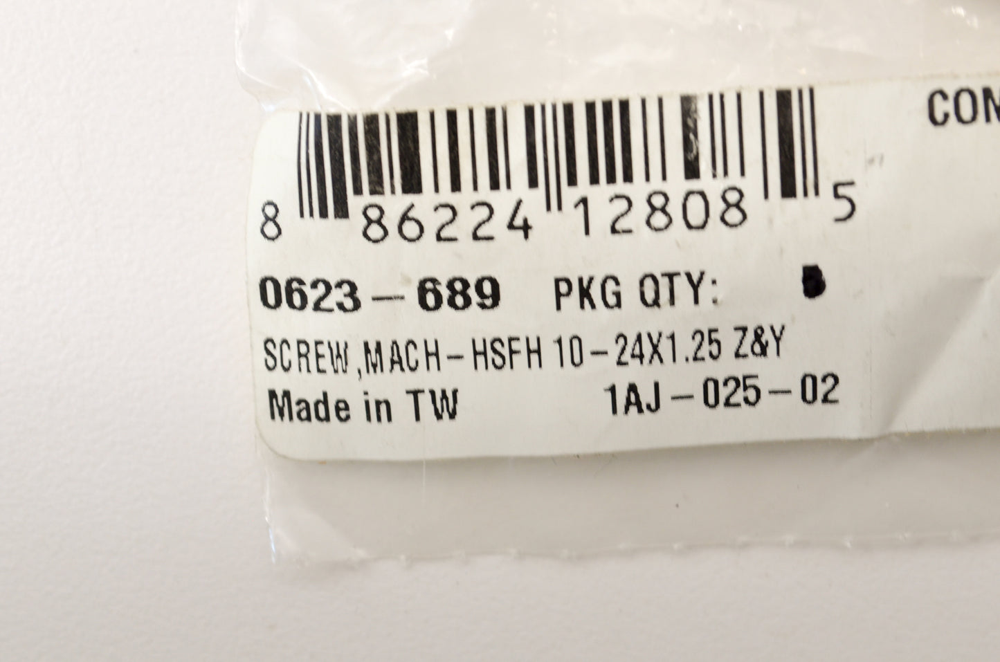 OEM Arctic Cat 0623-689 HSFH 10-24X1.25 Z&Y Machine Screw Qty 3 NOS