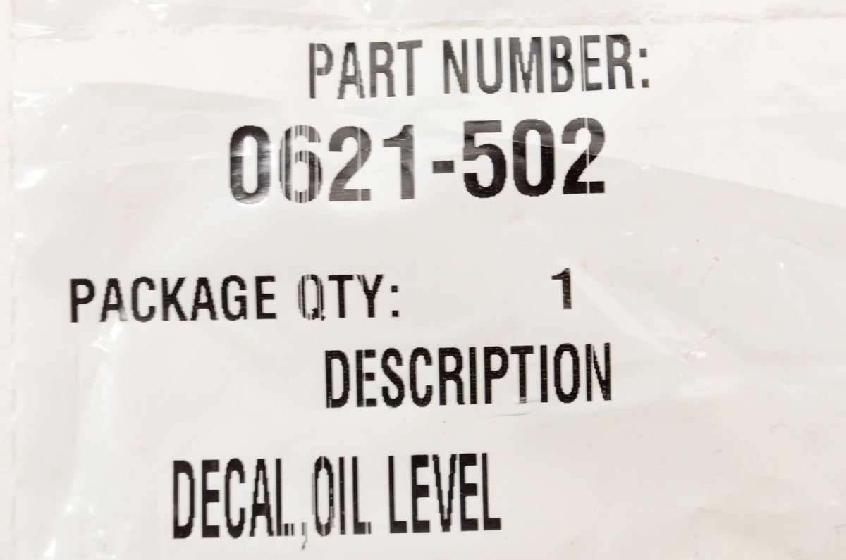OEM Arctic Cat 0621-502 Oil Level Decal NOS