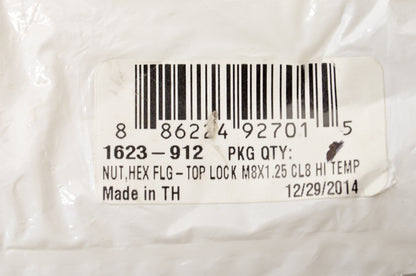 OEM Arctic Cat 1623-912 Hi-Temp Top Lock Hex Flange Nut M8X1.25 Qty 2 NOS