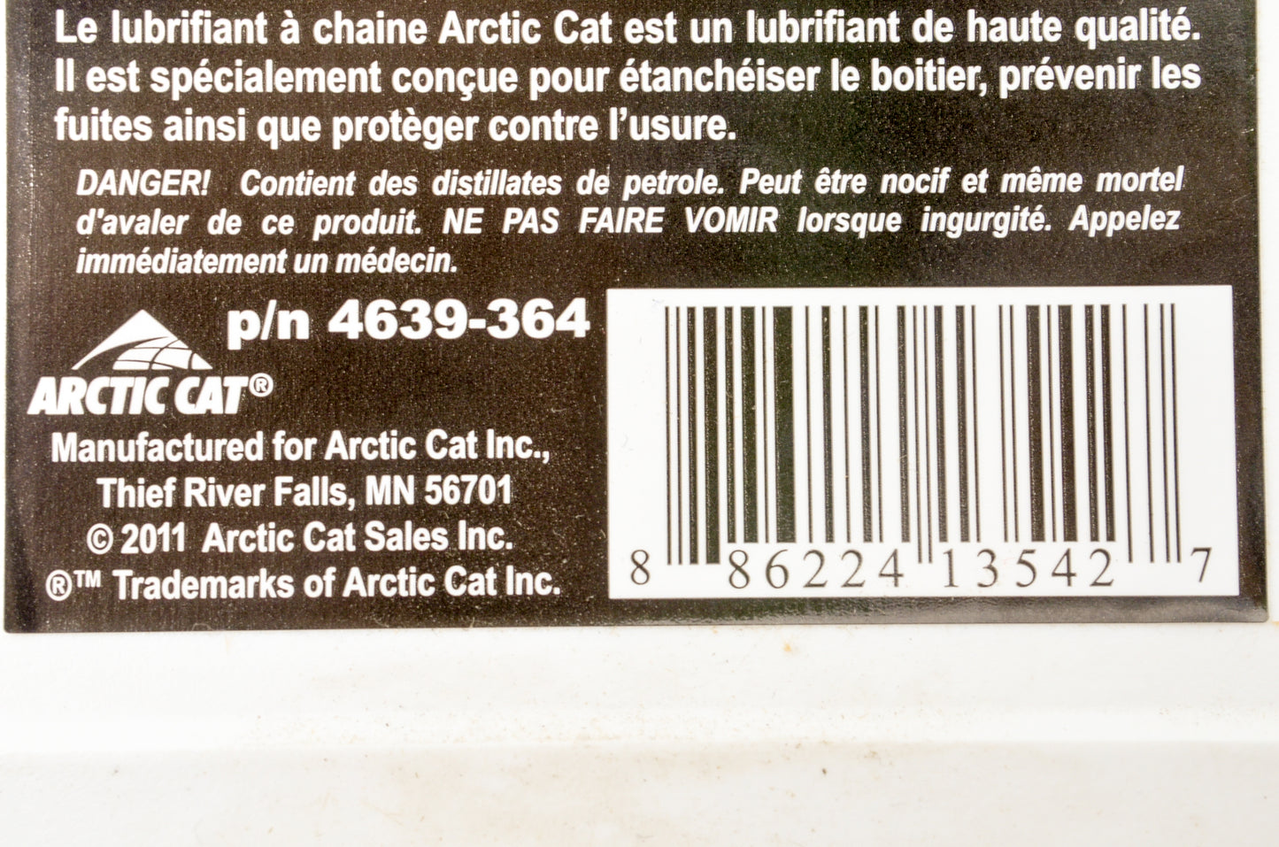 OEM Arctic Cat 4639-364 Chain Lube 12 Fl Oz