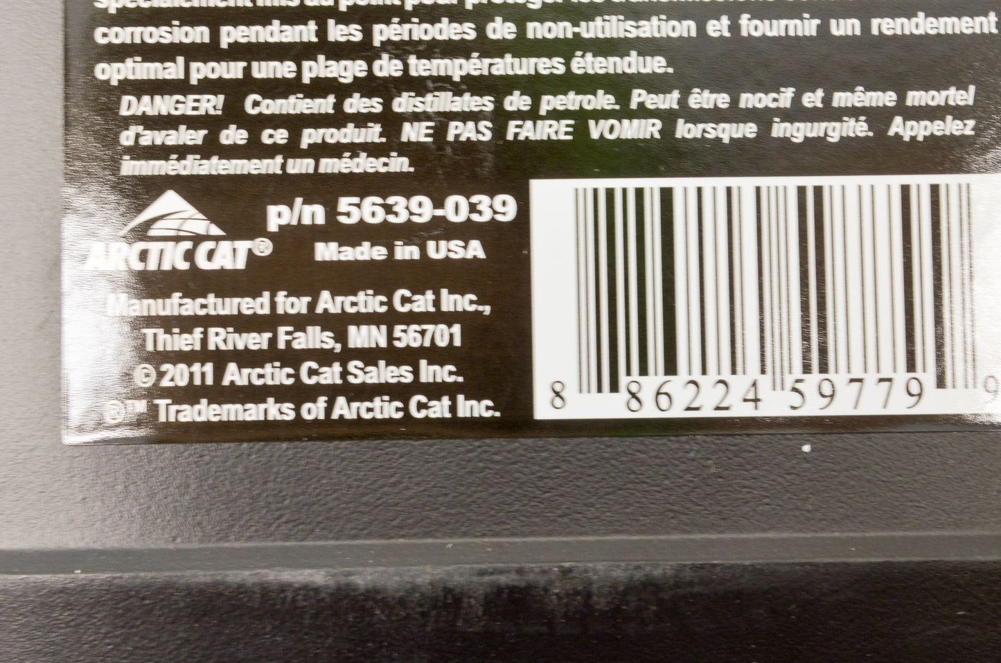 OEM Arctic Cat 5639-039 Synthetic Chain Lube 12 Fl Oz