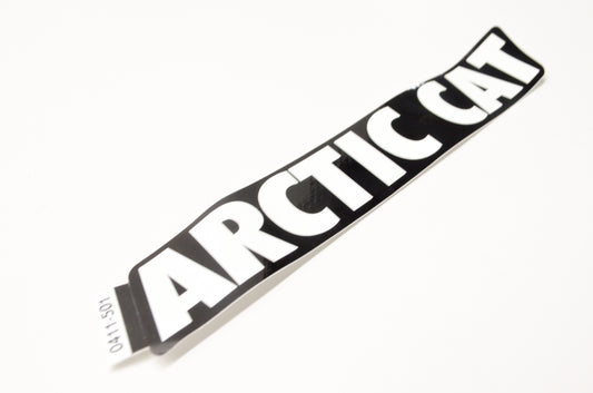 New OEM Arctic Cat 0411-501 White 'Arctic Cat' Decal NOS
