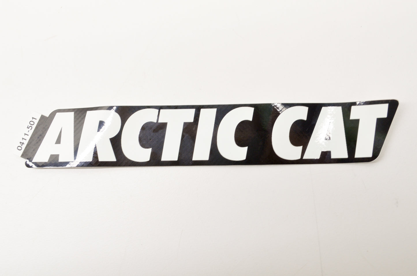 New OEM Arctic Cat 0411-501 White 'Arctic Cat' Decal NOS