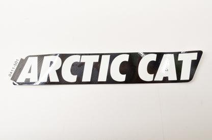 New OEM Arctic Cat 0411-501 White 'Arctic Cat' Decal NOS