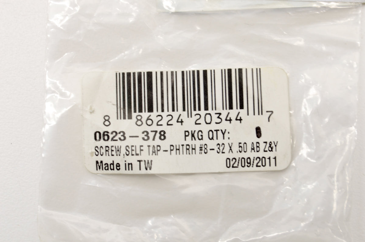 OEM Arctic Cat 0623-378 PHTRH #8-32x.50 AB Z&Y Self Tap SCREW NOS